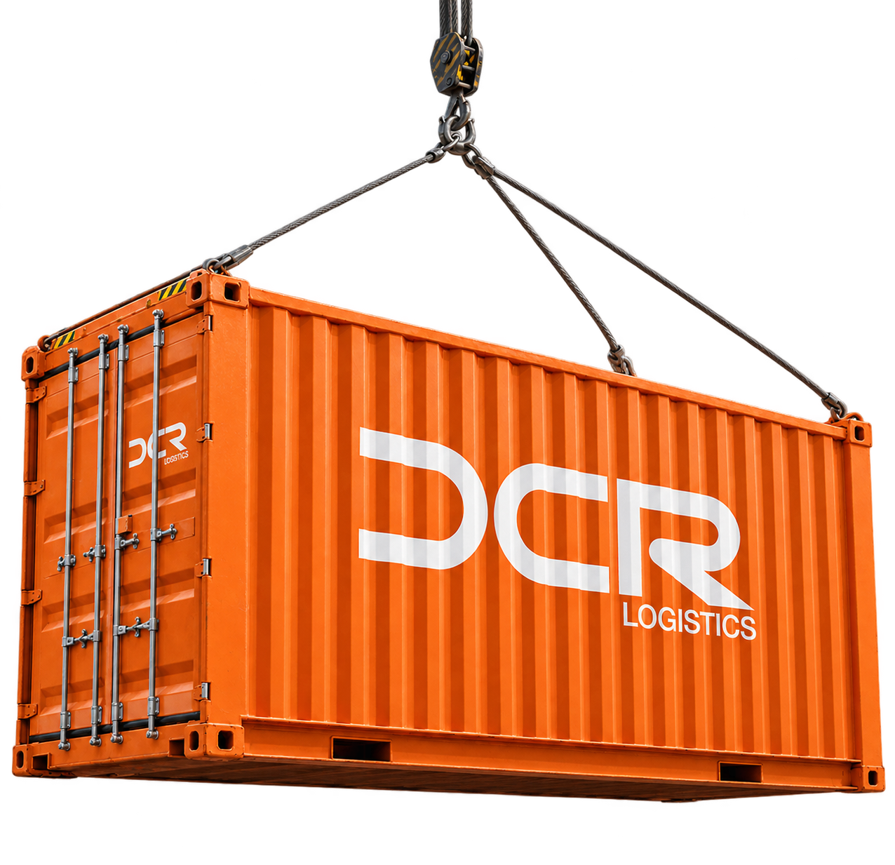 Contenedor DCR Logistics naranja